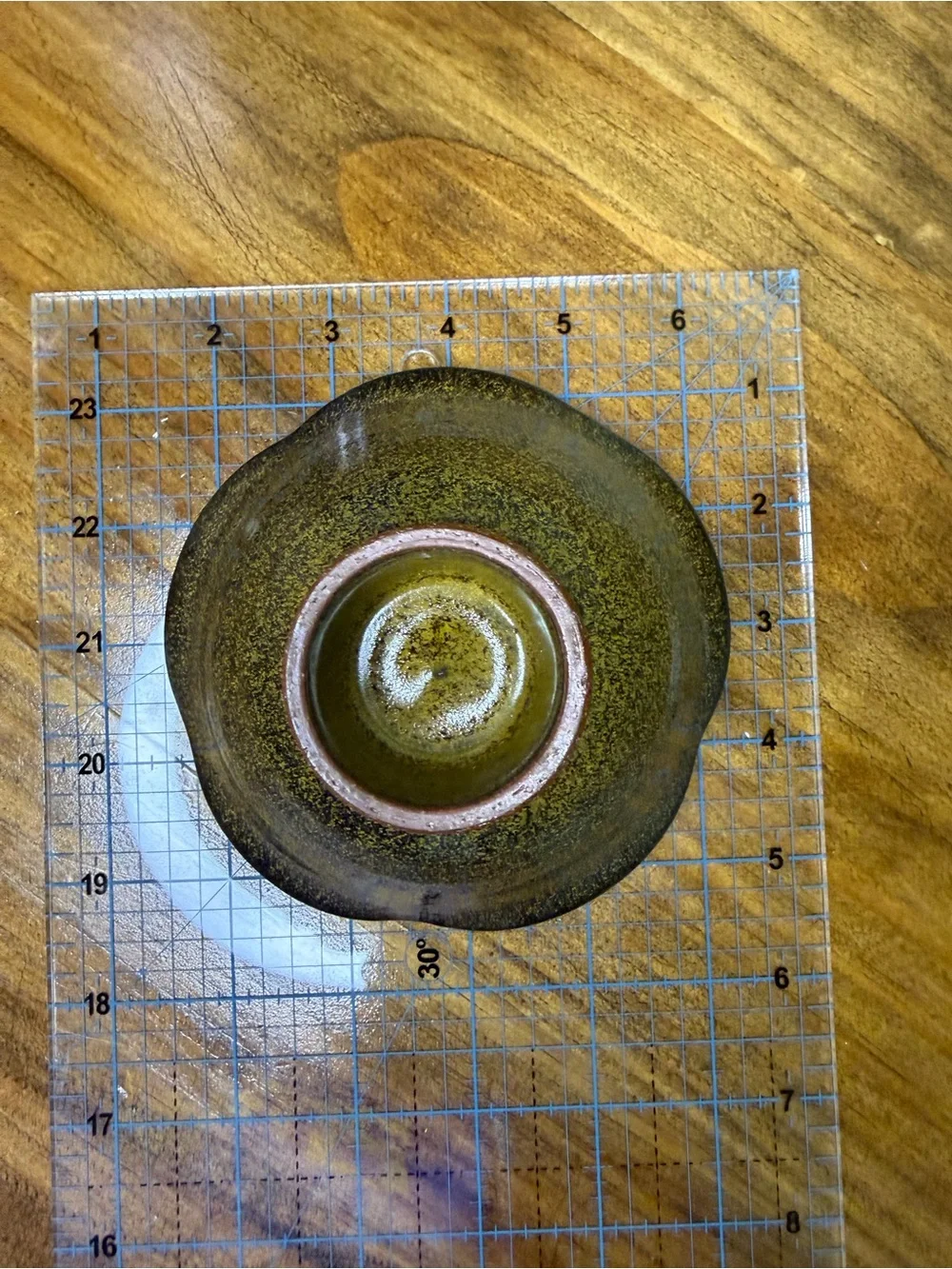 Speckled Ceramic Serving Bowl in Golden Brown